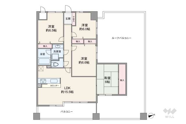 藤和六甲桜ヶ丘ホームズ:間取り図面