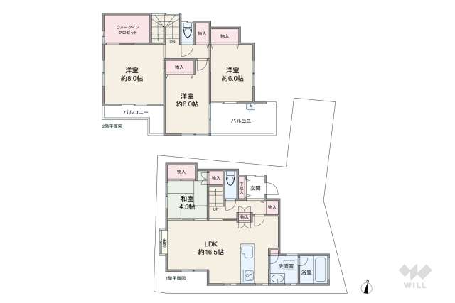 宝塚市今里町 一戸建て:間取り図面