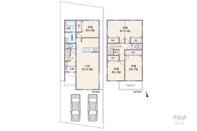 大府市桃山町1丁目 一戸建て:間取り図面