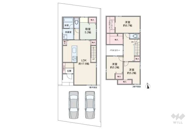 大府市桃山町1丁目 一戸建て:間取り図面