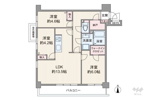東急ドエルアルス北綾瀬:間取り図面