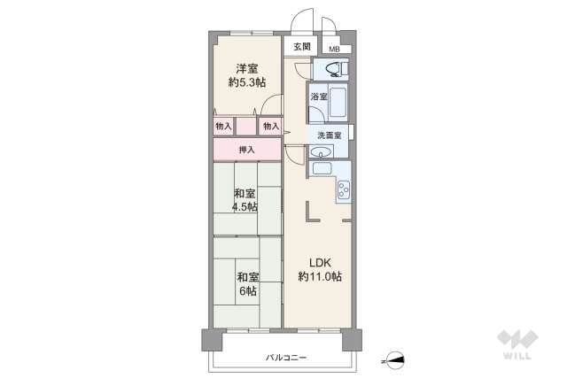 伊丹レックスマンション:間取り図面