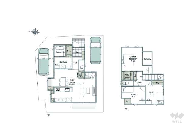 伊丹市鋳物師1丁目 一戸建て:間取り図面