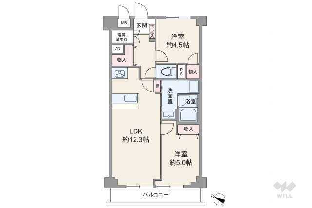 ライオンズマンション初台:間取り図面