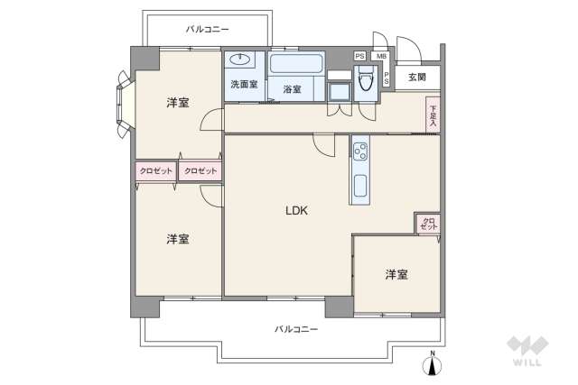 ノーブル滝子:間取り図面
