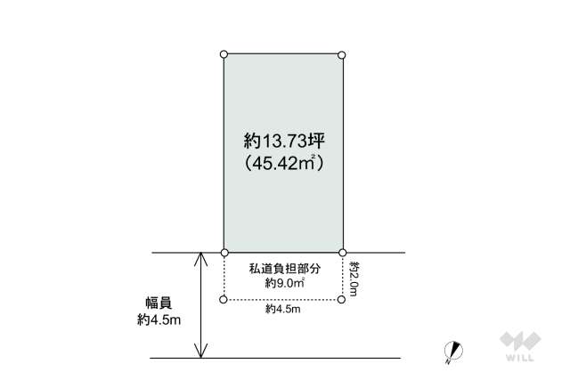 摂津市正雀4丁目 土地:間取り図面