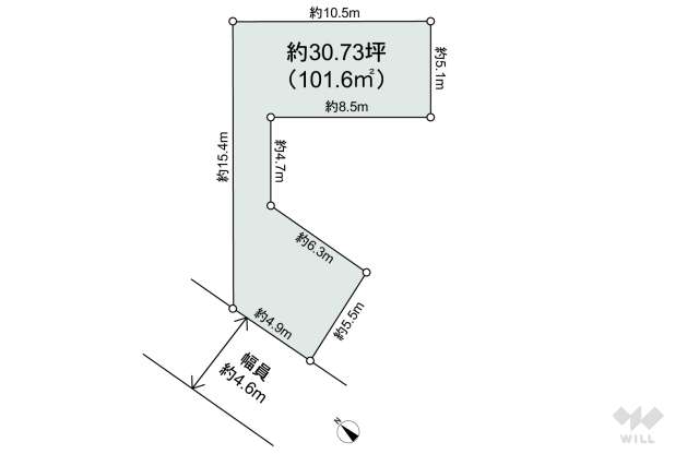 尼崎市西昆陽2丁目 土地:間取り図面