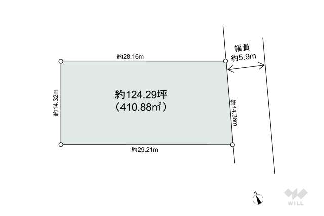 名古屋市守山区翠松園1丁目 土地:間取り図面