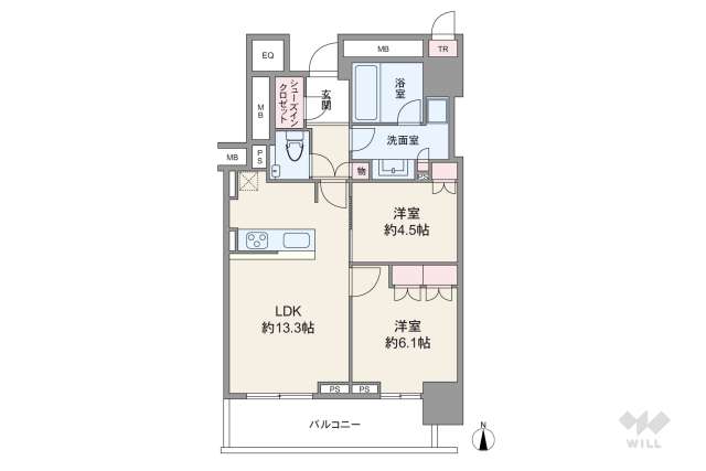 ザ・パークハウス晴海タワーズティアロレジデンス:間取り図面