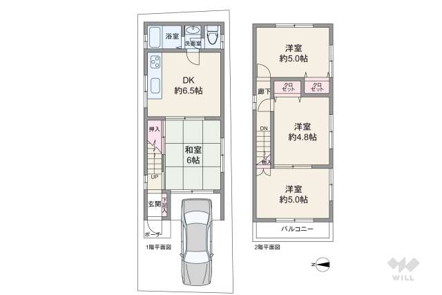 尼崎市水堂町2丁目 一戸建て:間取り図面