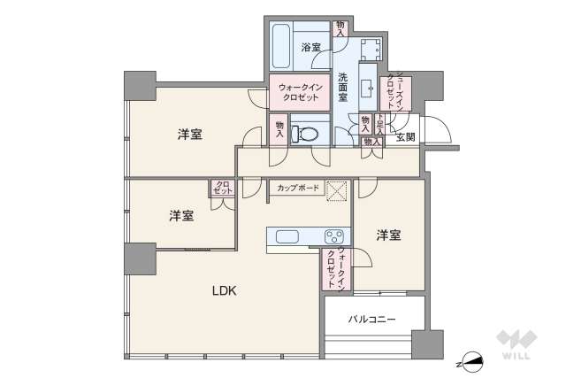 白金ザ・スカイ:間取り図面