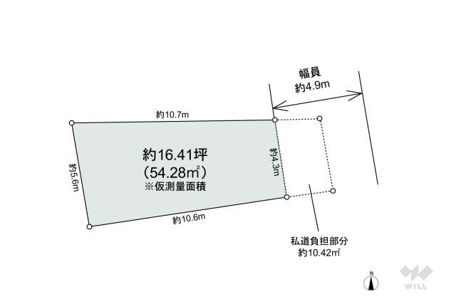 伊丹市中野西3丁目 土地:間取り図面