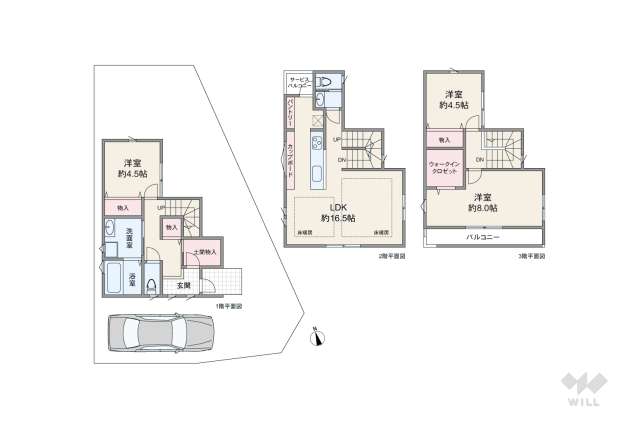 豊中市刀根山6丁目 一戸建て:間取り図面