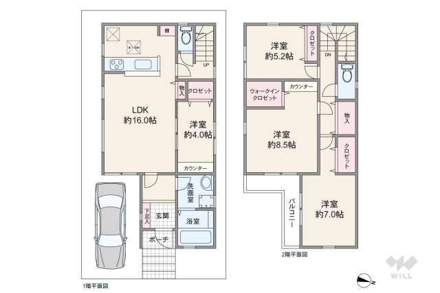 川口市榛松3丁目 一戸建て:間取り図面