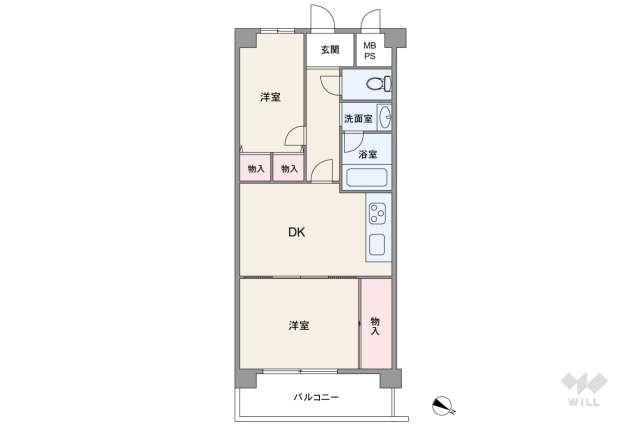 三晃グリーンマンション鳥飼:間取り図面