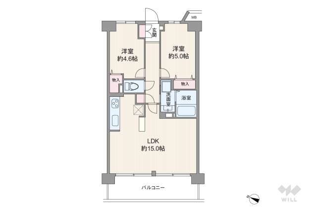 コスモ川口サンスクエア:間取り図面