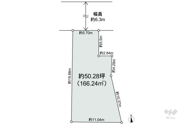 名古屋市昭和区伊勝町1丁目 土地:間取り図面