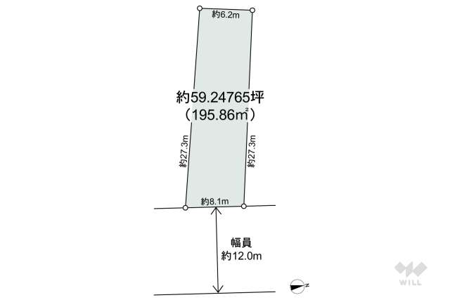 名古屋市名東区西里町1丁目 土地:間取り図面