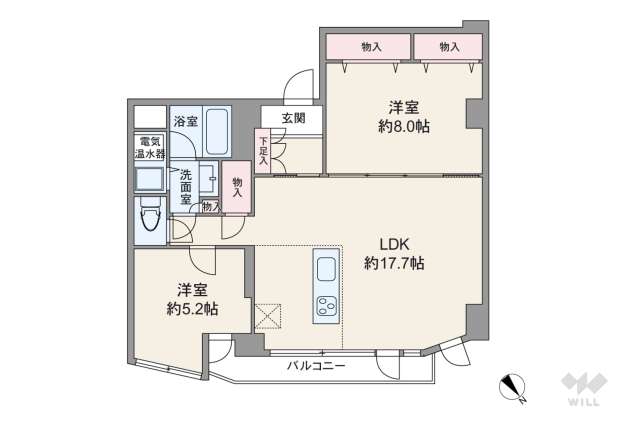 御苑ハイム:間取り図面