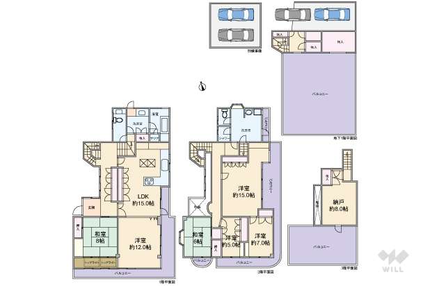 西宮市仁川町6丁目 一戸建て:間取り図面