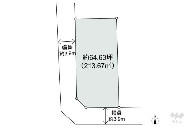 名古屋市東区主税町3丁目 土地:間取り図面