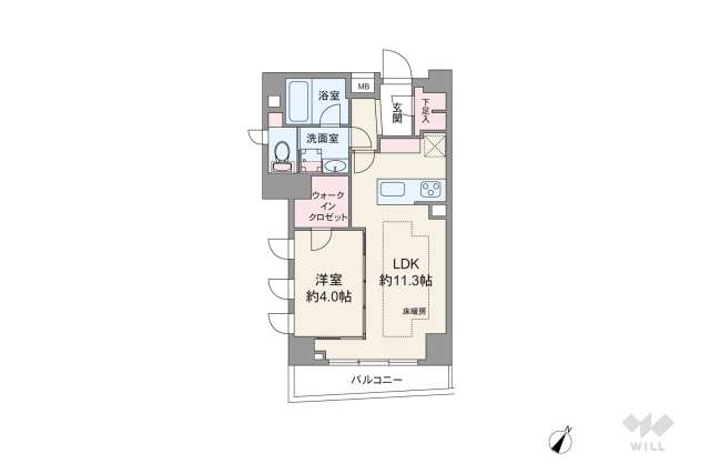 D’クラディアイヴァン代々木参宮橋:間取り図面