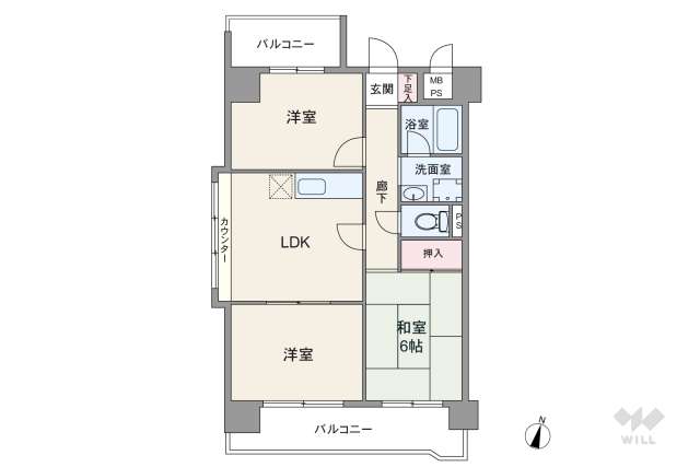 深江67番館:間取り図面