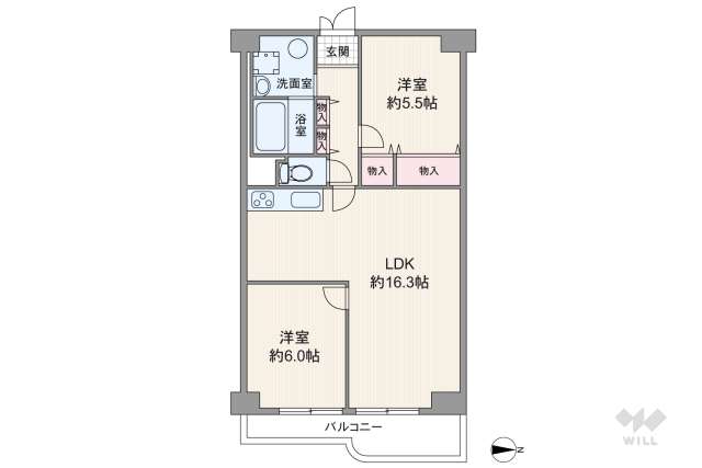 武庫川東グランドハイツ:間取り図面
