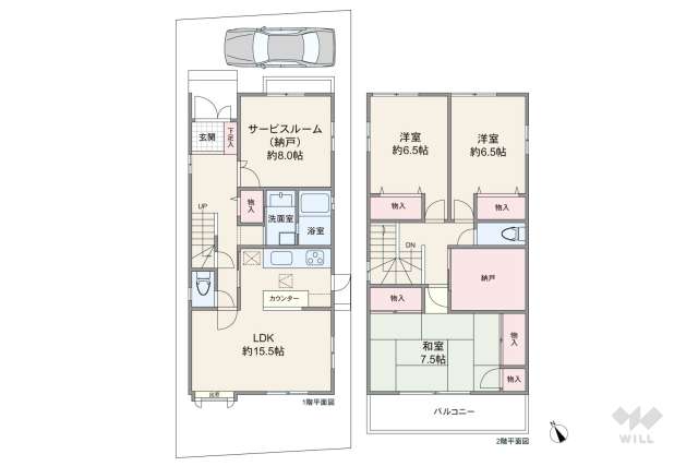 伊丹市野間7丁目 一戸建て:間取り図面