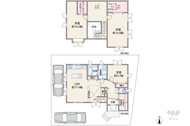 箕面市新稲6丁目 一戸建て:間取り図面