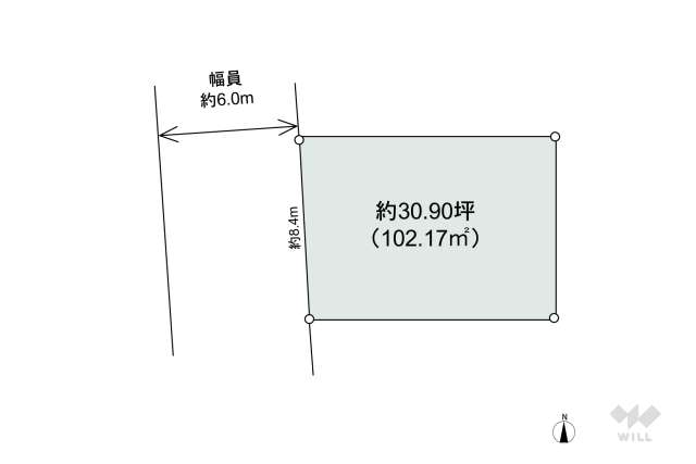 尼崎市武庫町3丁目 土地:間取り図面