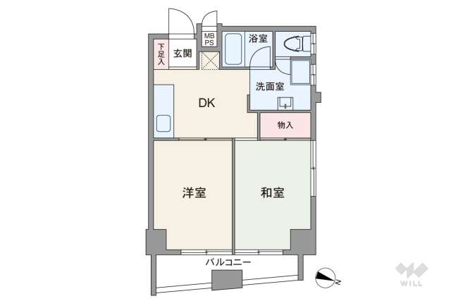 マンション第2多摩川苑:間取り図面