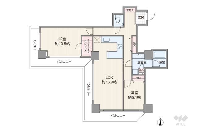 恵比寿ガーデンテラス壱番館:間取り図面