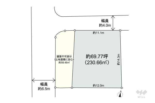 宝塚市光ガ丘1丁目 土地:間取り図面