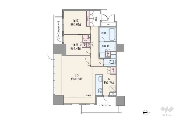 ジオタワー堺筋本町:間取り図面