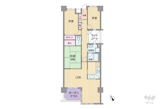 フォルム逆瀬川:間取り図面