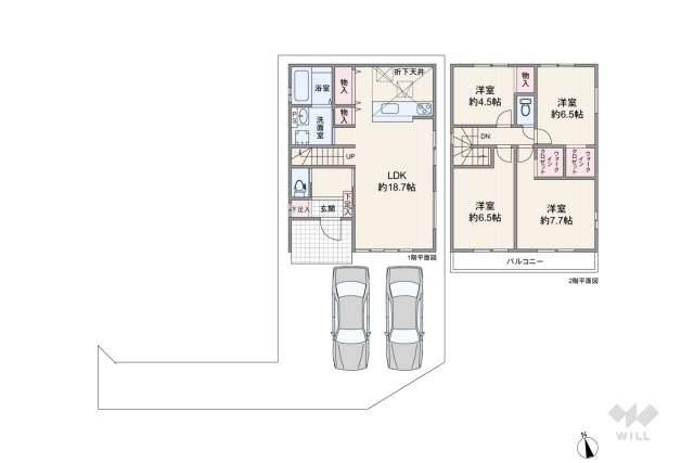 名古屋市守山区御膳洞 一戸建て:間取り図面
