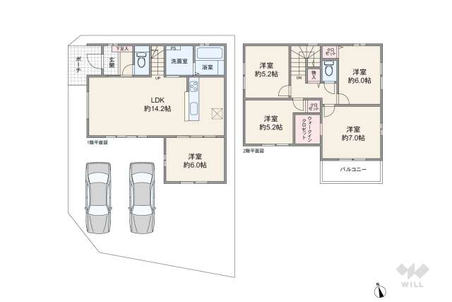 名古屋市守山区御膳洞 一戸建て:間取り図面