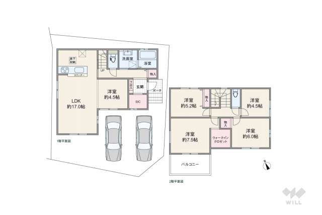 名古屋市守山区御膳洞 一戸建て:間取り図面