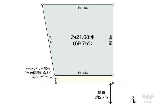 大阪市城東区野江3丁目 土地:間取り図面