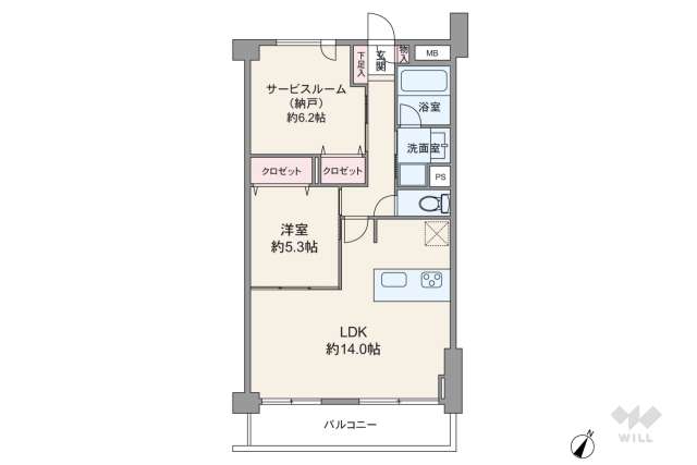 藤和シティホームズ代々木2:間取り図面