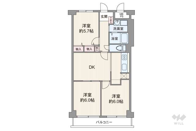 マンハイム武庫之荘:間取り図面