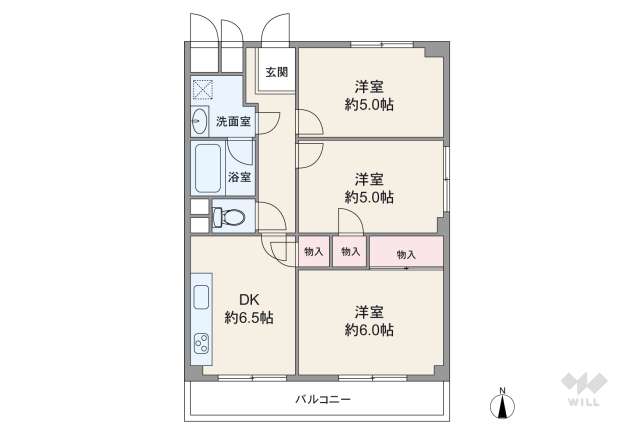 伊丹駅前ファミリーハイツ:間取り図面