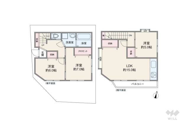 川崎市高津区久末 一戸建て:間取り図面