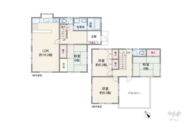 春日井市神屋町 一戸建て:間取り図面