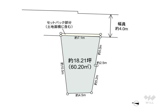 中野区中央5丁目 土地:間取り図面