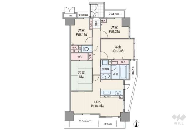 アドリーム露橋公園:間取り図面