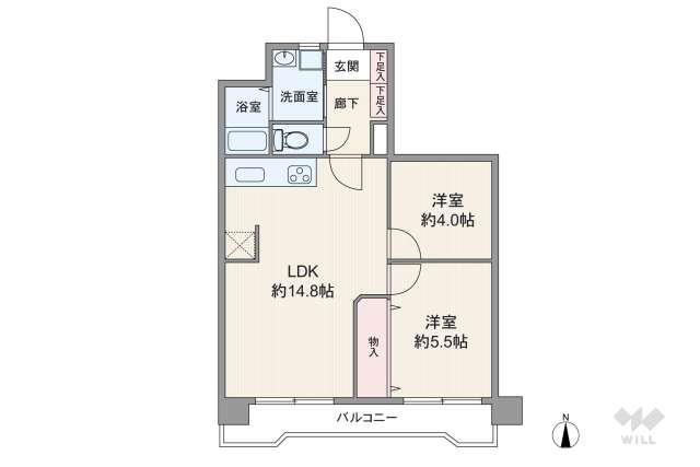 ロイヤル上社:間取り図面