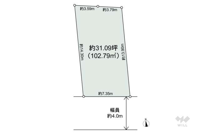 名古屋市中区正木1丁目 土地:間取り図面