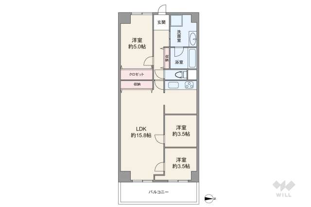 鳩ヶ谷スカイハイツ:間取り図面